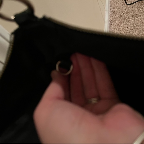 Coach Vintage Black & Gray Signature shoulder bag, leather/canvas, serial number - Picture 8 of 13